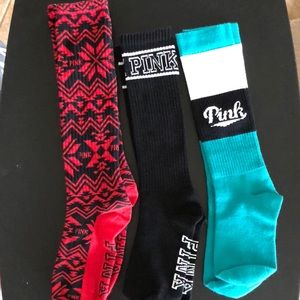 Bundle of Victoria Secret PINK socks!